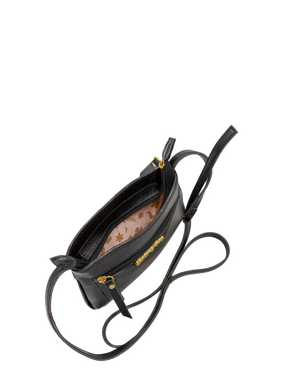 Bolsa Clutch Transversal Ziper Placa Preta BSI-5045 - PR