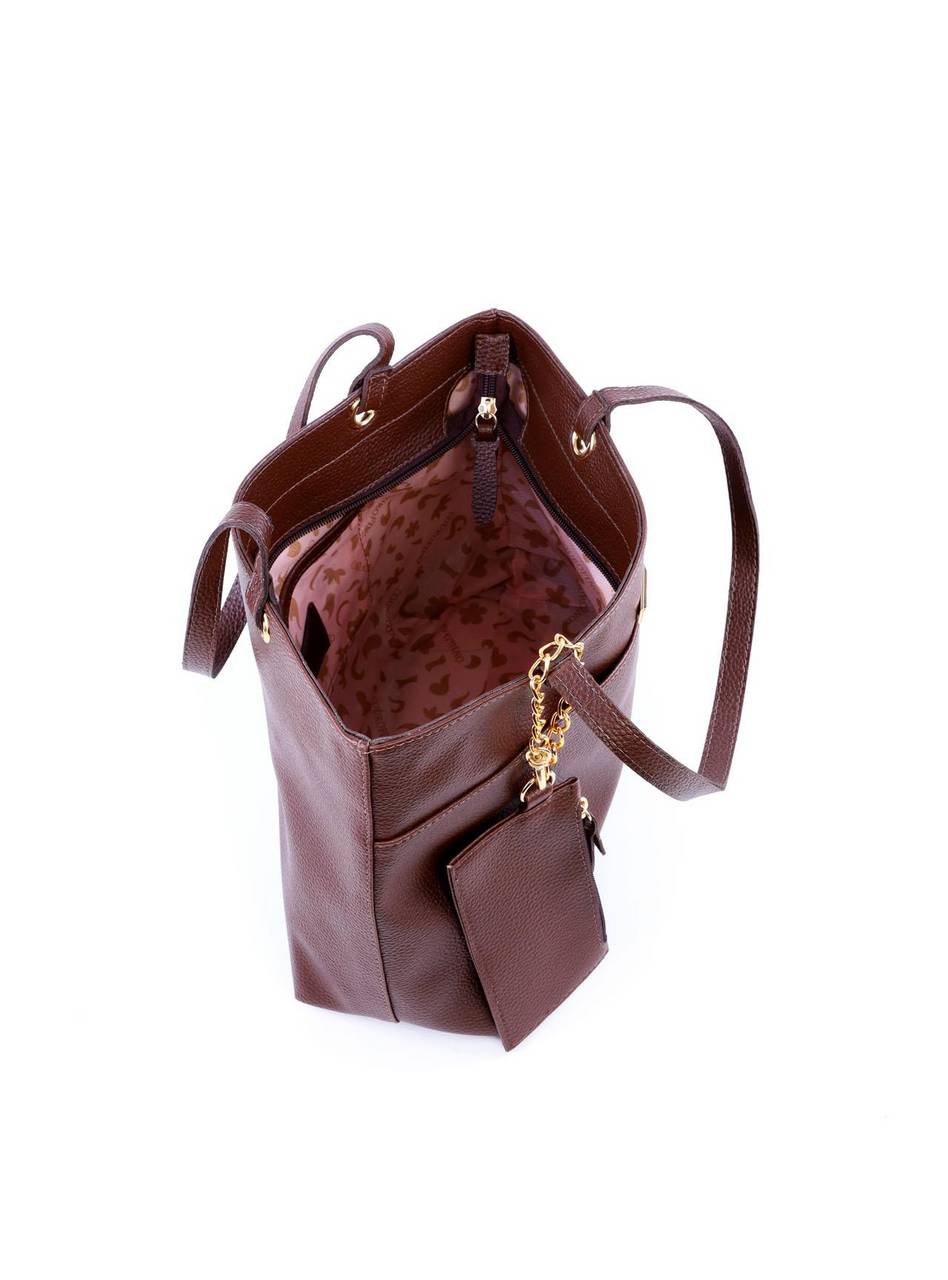 Bolsa Shopper com Bag Charm Removível - Cacau BSI-6060 - CA