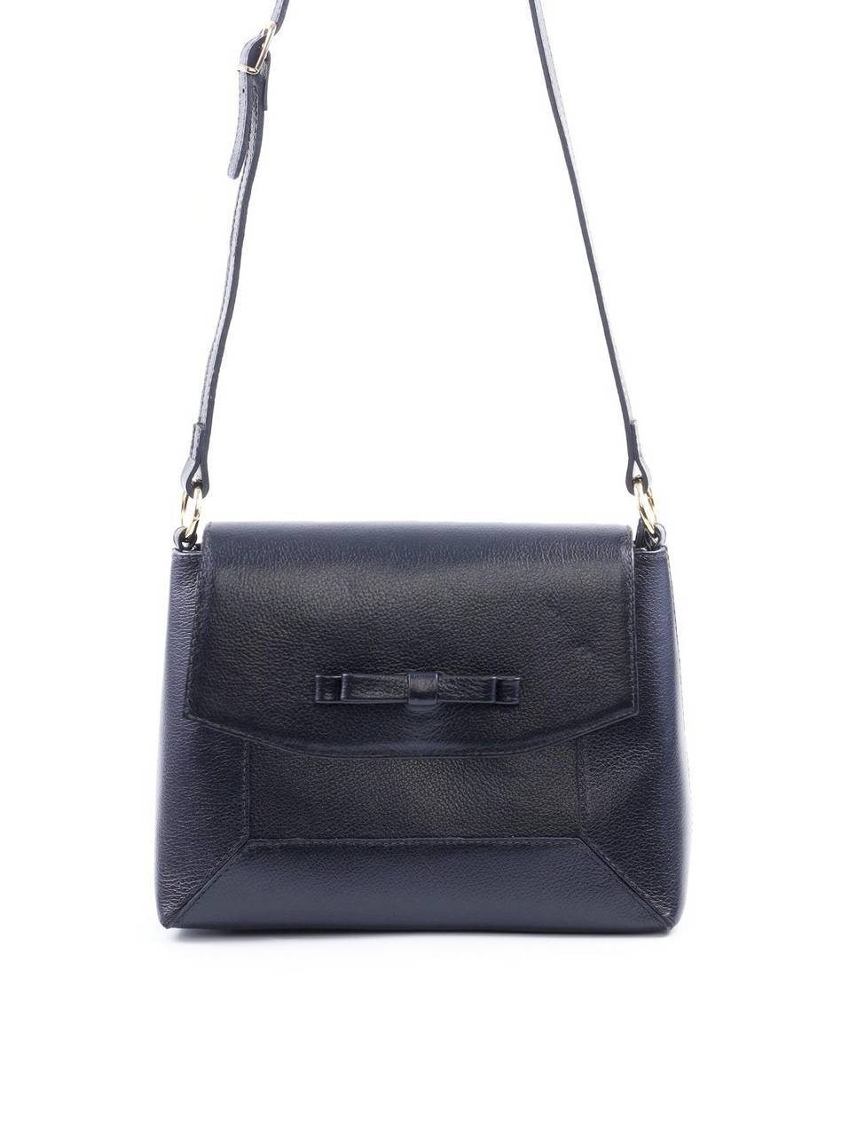 Bolsa Satchel de Mão com Detalhes em Costura - Preta BSI-6075 - PR