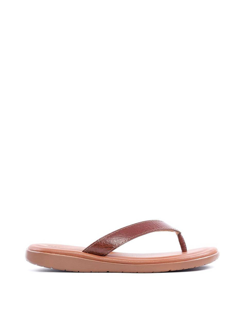 Chinelo Masculino de Dedo em Couro com Tiras Finas - Castor SDI-11770 - CS