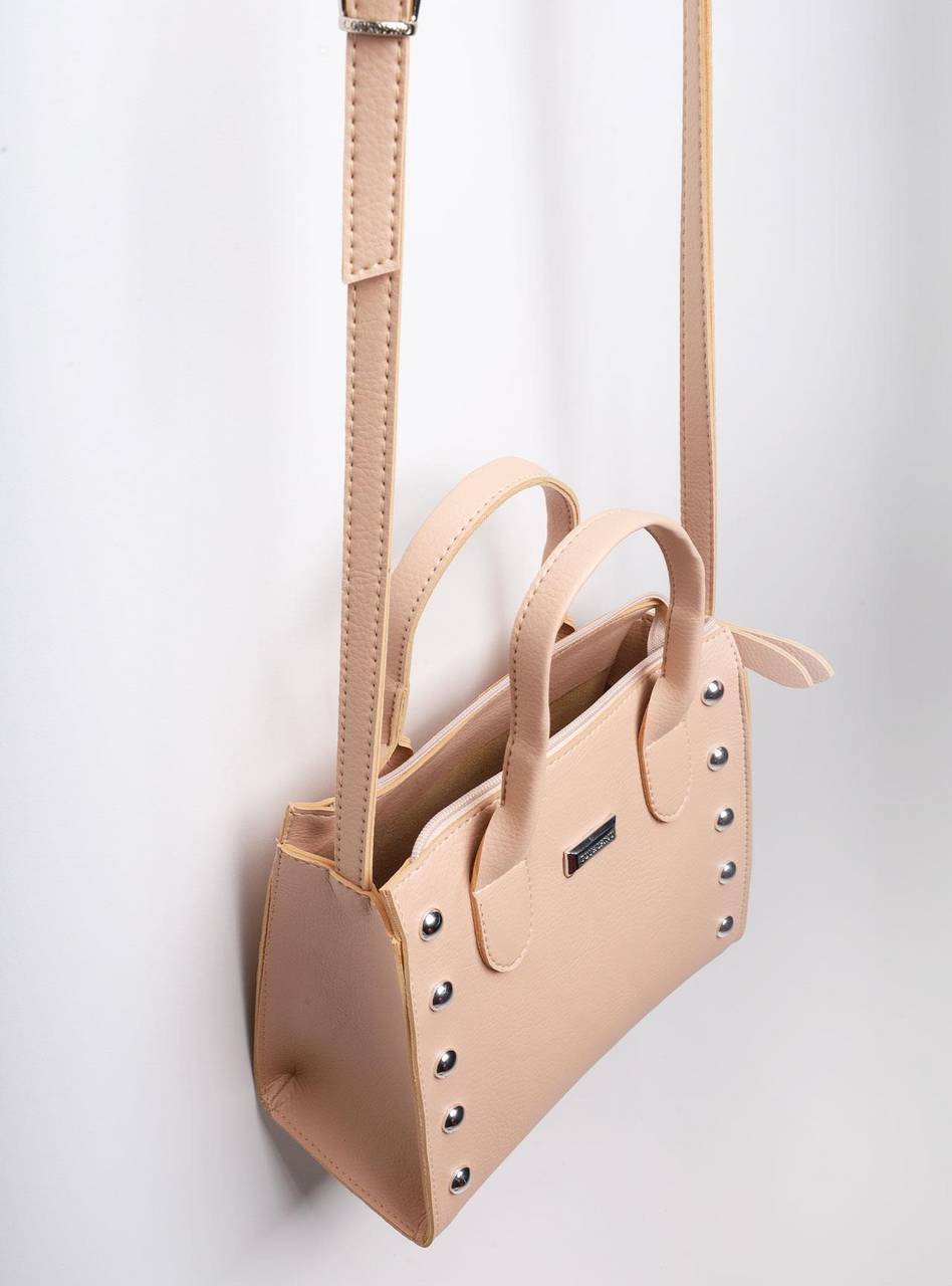 Bolsa Feminina Tote Transversal Sintético Nude BSI-5819 - NU