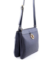 Bolsa Tote Quadrada Charm CF em Strass - Preta BSI-6040 - PR