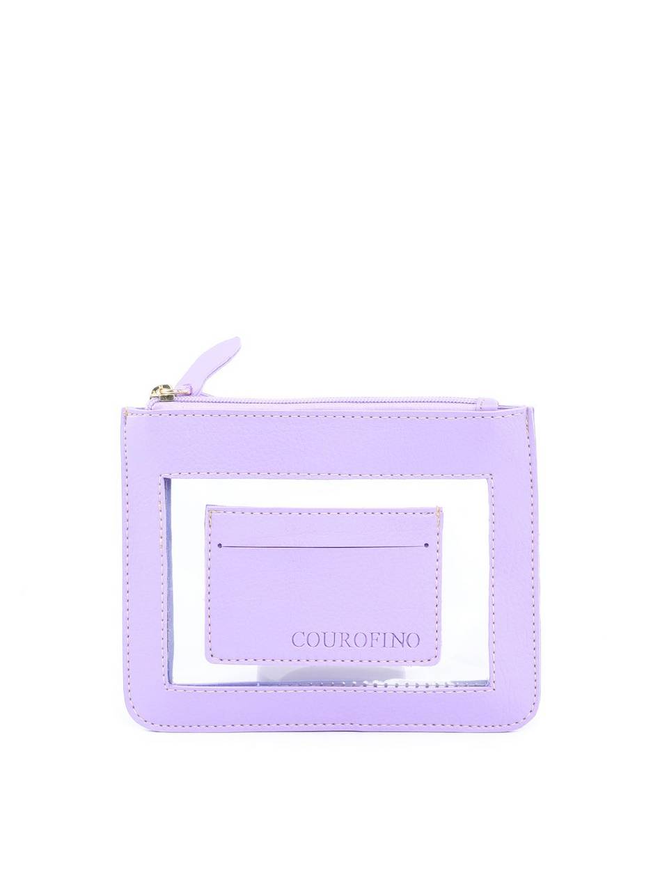 Necessaire CF Retangular Transparente - Lilás 1.1870000155 - LI
