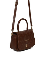 Bolsa Satchel Pequena Couro Alça Dupla - Castor BSI-5978 - CS