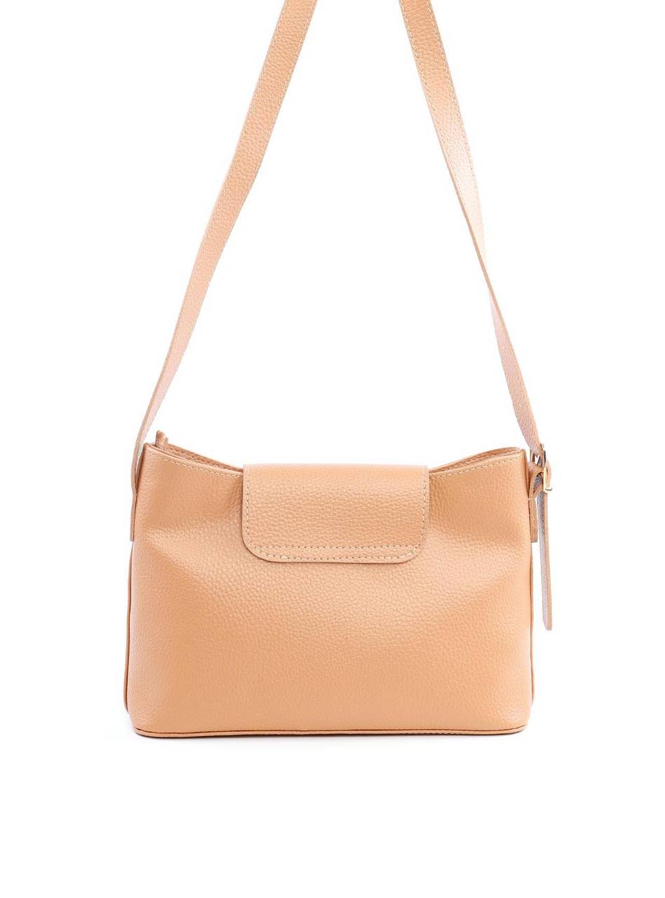 Bolsa Tote Transversal com Fecho CF - Nude BSI-6086 - NU