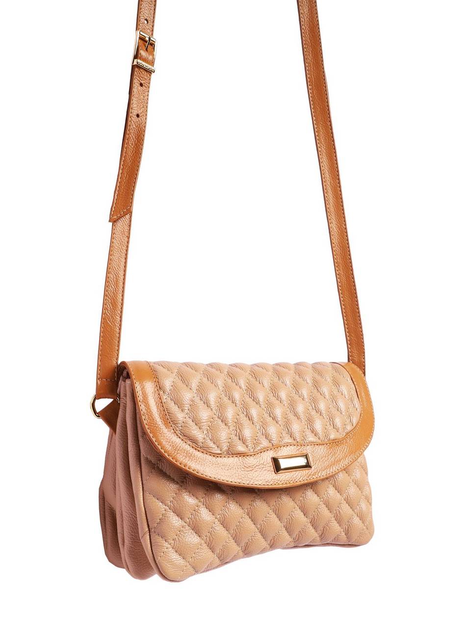 Bolsa Carteira Transversal Couro Nude BSI-5789 - NU