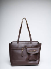 Bolsa Tote Tiracolo Média Cacau BSI-5821 - CA