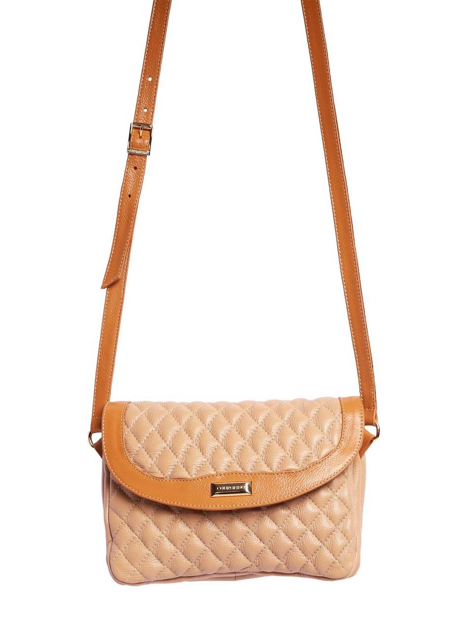 Bolsa Carteira Transversal Couro Nude BSI-5789 - NU