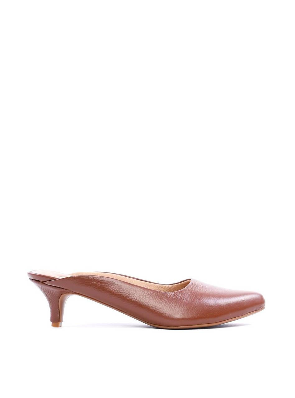 Sandália Mule Salto Kitten - Castor SDI-11739 - CS
