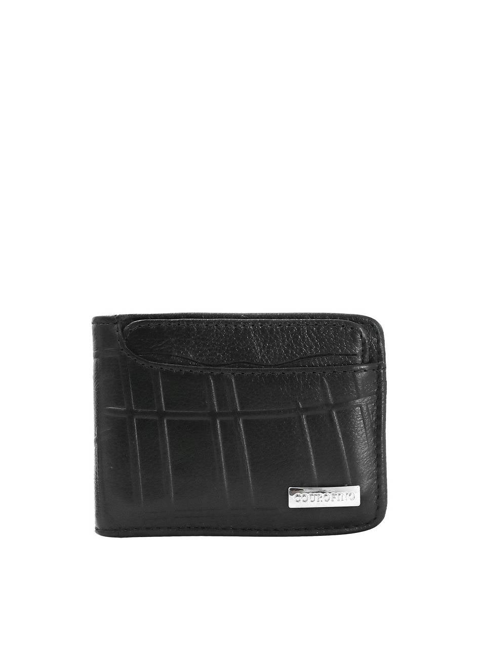 Carteira Masculina Couro Porta Cartão Preta CAI-291 - PR