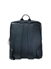 Mochila Executiva Grande Bolsos Couro Preta MEI-433 - PR