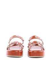 Flatform com Tiras Cruzadas e Rebites - Castor SDI-11819 - CS