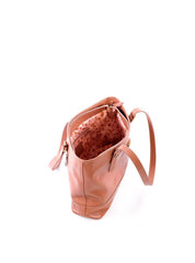 Bolsa Tote Tiracolo com Fivelas e Detalhe Dourado - Nude BSI-6072 - NU