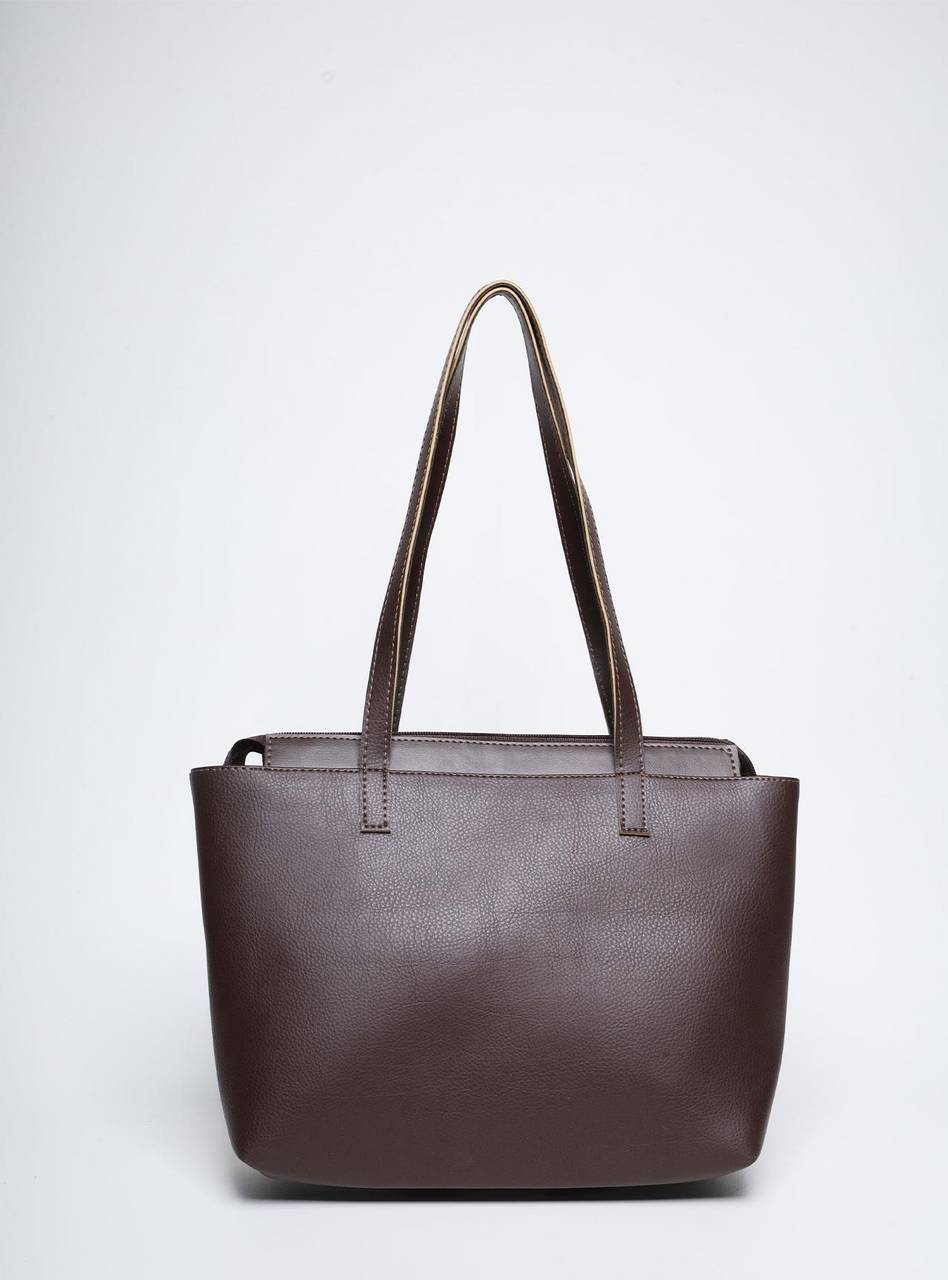 Bolsa Tote Tiracolo Média Cacau BSI-5821 - CA