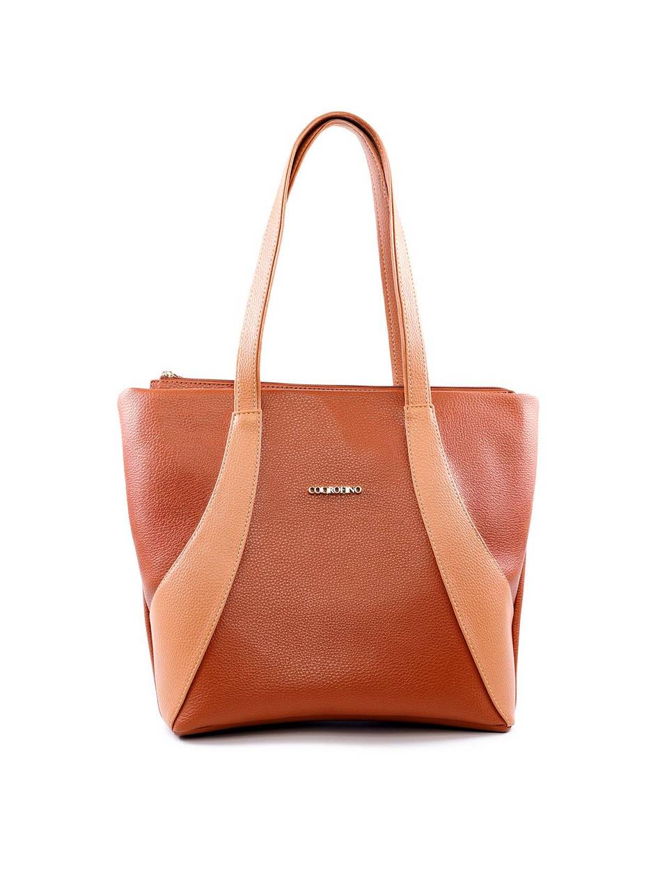 Bolsa Shopper Tiracolo com Detalhes em Costura - Castor BSI-6081 - CS