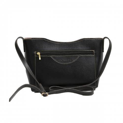 Bolsa Tote Tiracolo Média Preta BSI-5136 - PR