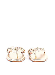 Rasteira de Dedo com Mini Flores - Ouro SDI-11821 - AU