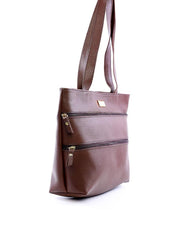 Bolsa Tote Tiracolo com Dois Bolsos Frontais - Cacau BSI-6095 - CA