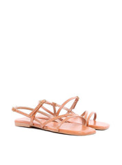 Rasteira de Tiras Finas com Fivelas - Nude SDI-11881 - NU
