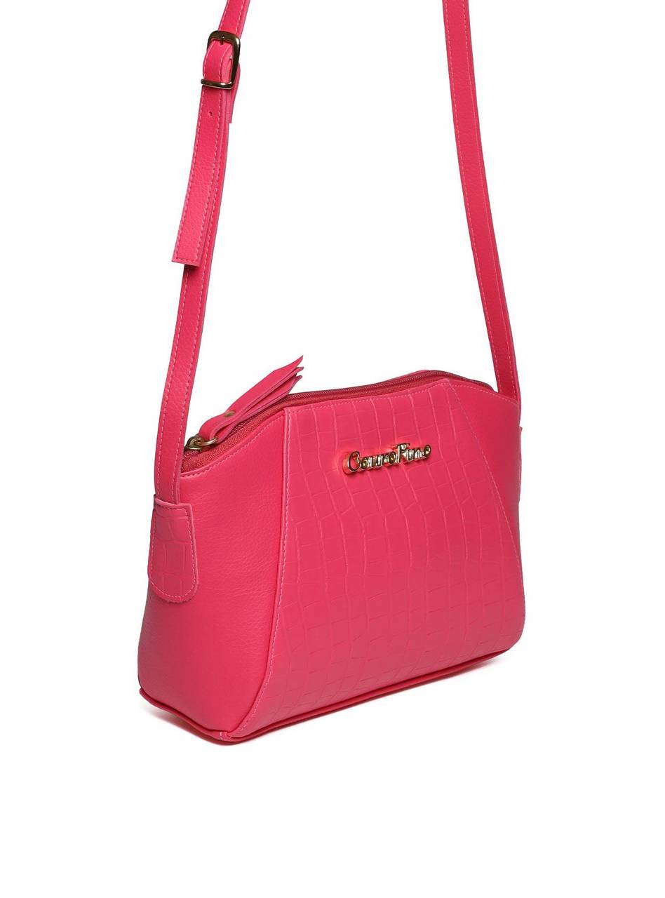 Bolsa Clutch Transversal com Detalhe - Pink BSI-5617 - PK