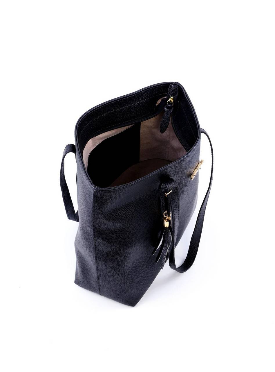 Bolsa Shopper Grande com Barbicacho - Preta BSI-6045 - PR