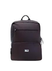 Mochila Executiva Grande Bolsos Couro Cacau - CA