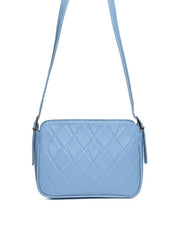 Bolsa Clutch Pequena Transversal Chaveiro Redondo Azul BSI-5723 - AZ