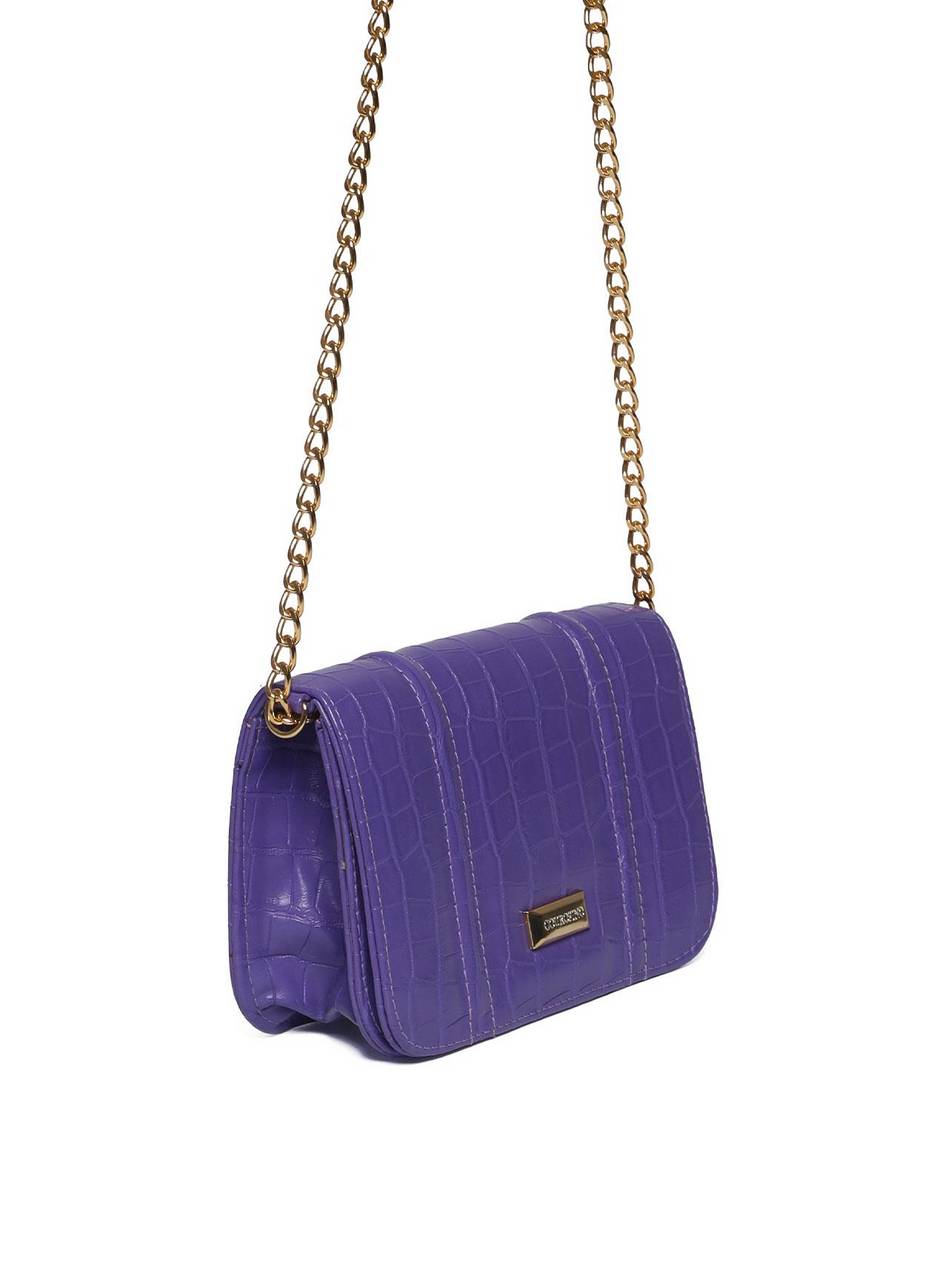 Bolsa Clutch Corrente Pequena Roxa BSI-5486 - RO