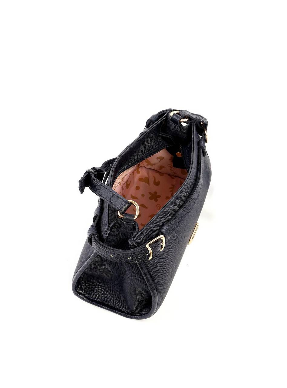 Bolsa Tote Retangular com Fivelas - Preta BSI-6201 - PR