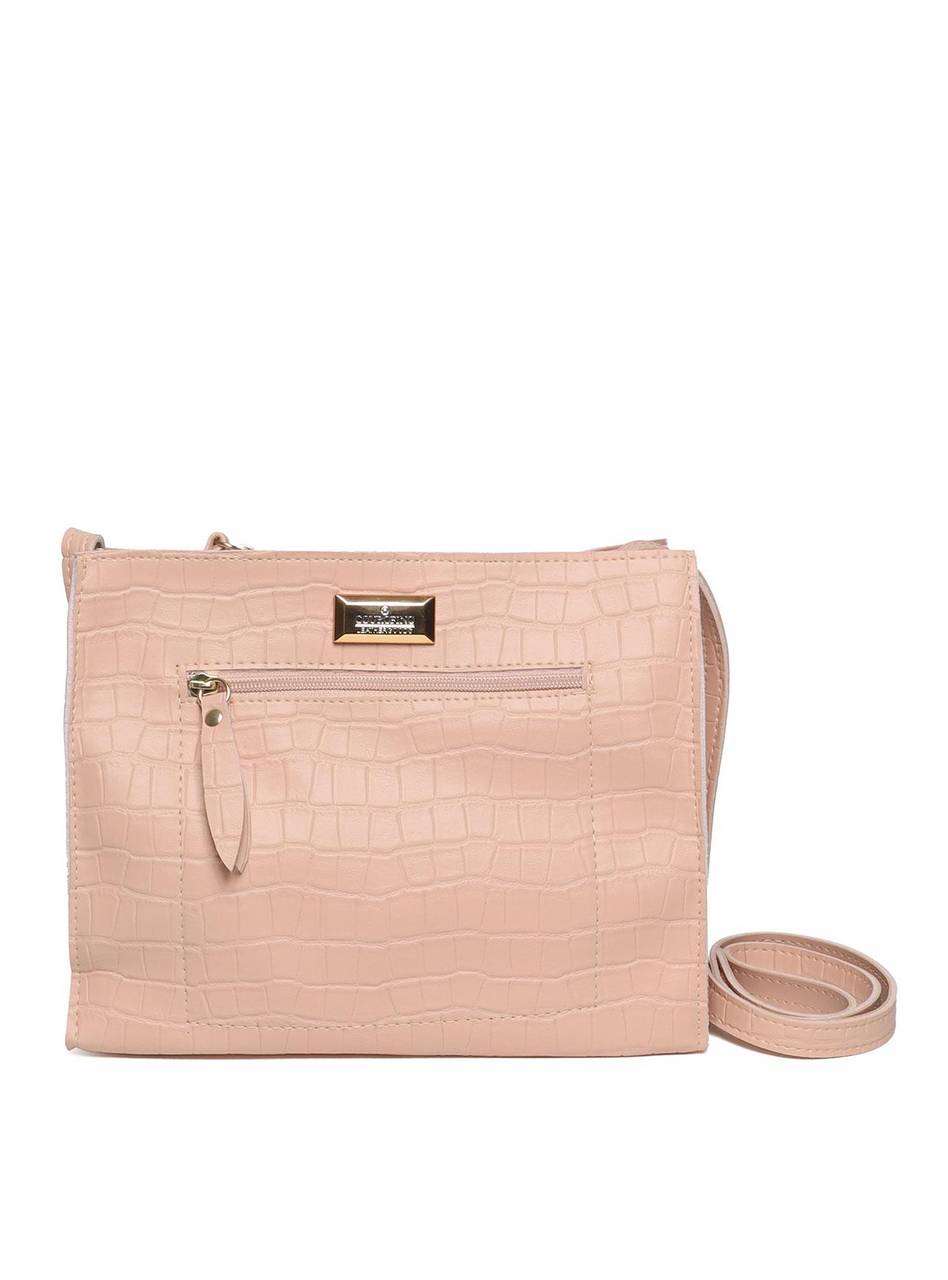 Bolsa Tote Transversal com Ziper - Nude BSI-5052 - NU