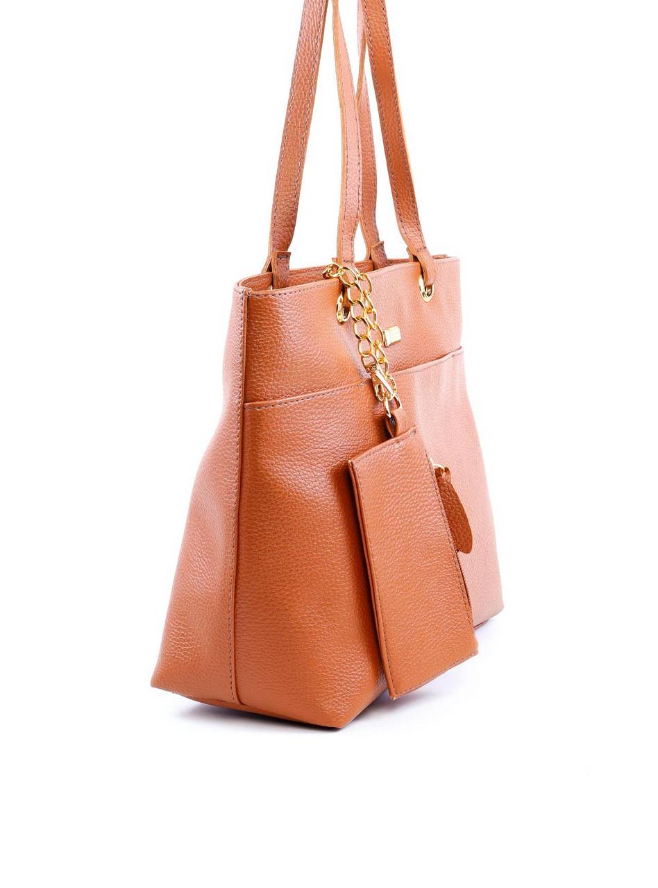 Bolsa Shopper com Bag Charm Removível - Castor BSI-6060 - CS