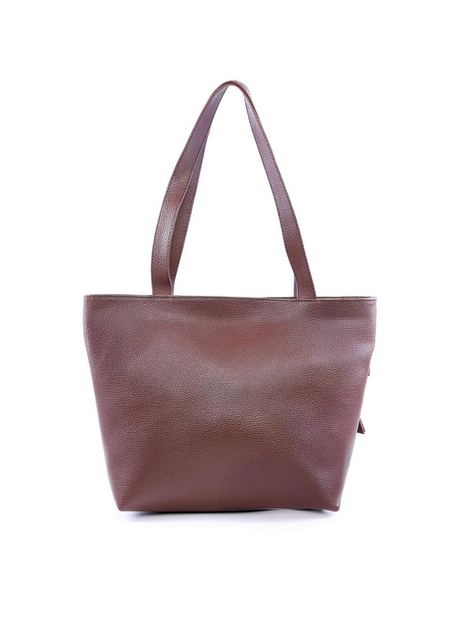 Bolsa Tote Tiracolo com Dois Bolsos Frontais - Cacau BSI-6095 - CA