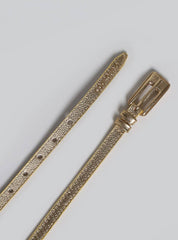 Cinto Feminino Casual Couro Fivela - Ouro CTI-966 - AU