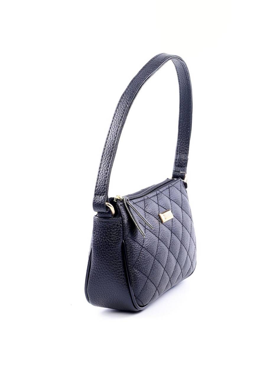 Bolsa Clutch Tiracoloco Metalasse Frente e Verso - Preta BSI-5890 - PR