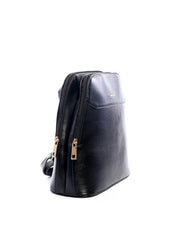 Mochila Feminina Casual em Couro com Duas Divisórias - Preta MEI-448 - PR