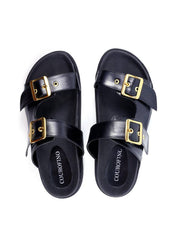 Flatform com duas Fivelas - Preta SDI-11811 - PR