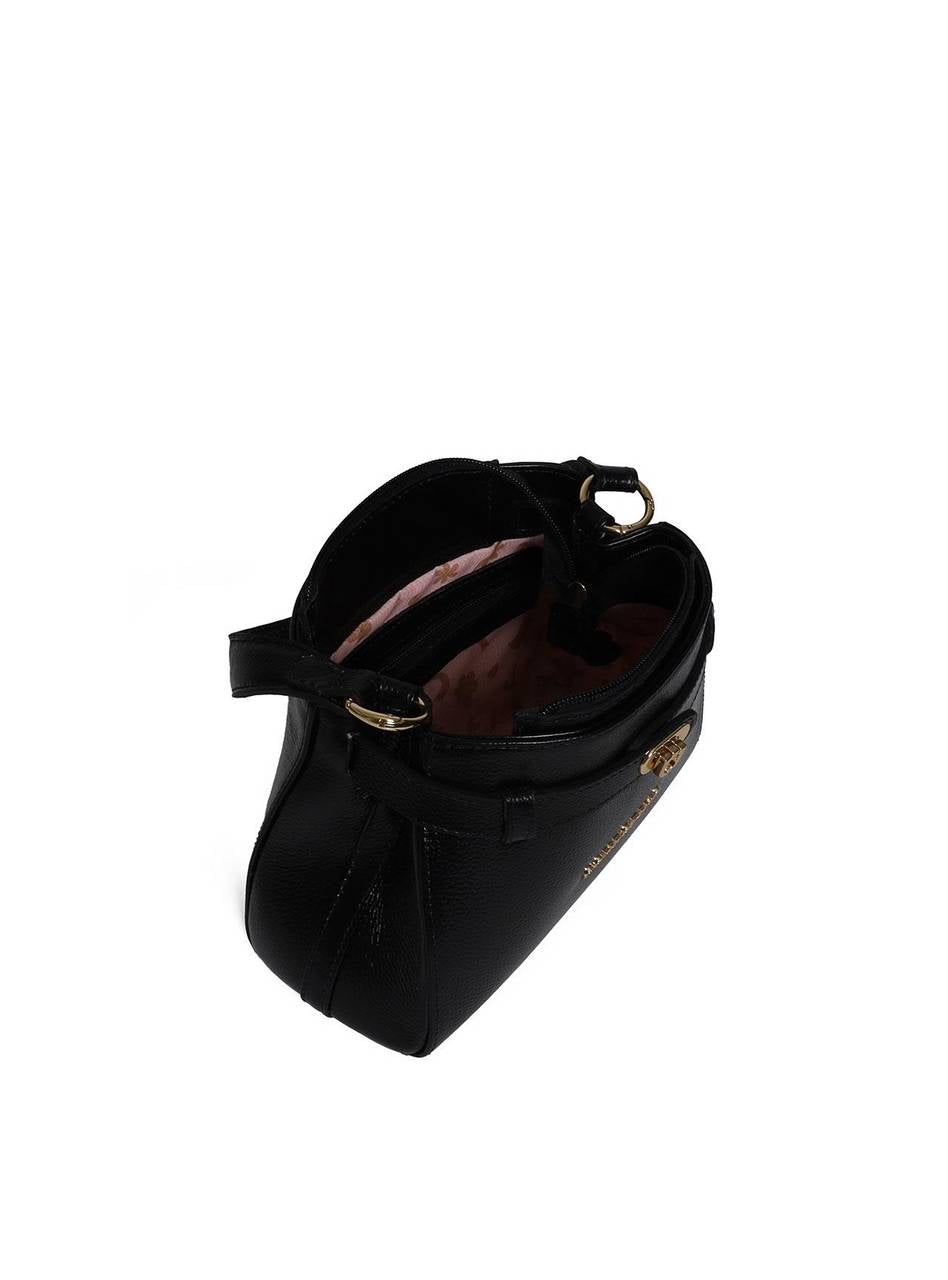 Bolsa Tote Detalhe de Cinto com Fecho Giratório - Preta BSI-5992 - PR