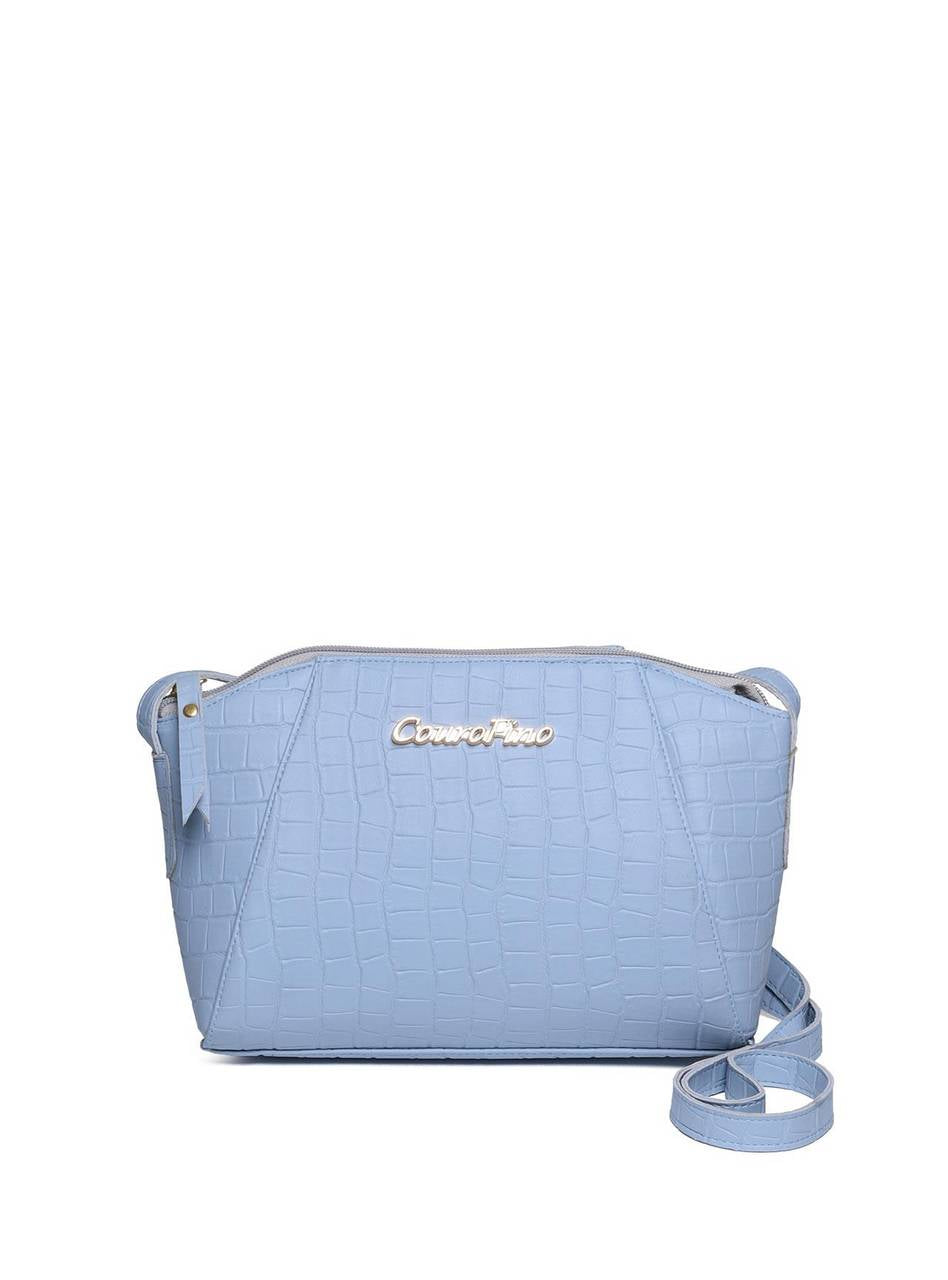 Bolsa Clutch Transversal com Detalhe - Azul BSI-5617 - AZ