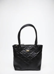 Bolsa Tote Média Tiracolo Matelassê Preta BSI-5847 - PR