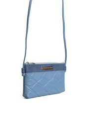 Bolsa Clutch Metalasse com Bolso Traseiro - Azul BSI-5552 - AZ