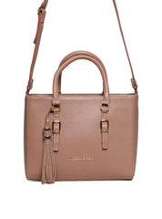 Bolsa Tote Tiracolo com Barbicacho - Nude BSI-5956 - NU