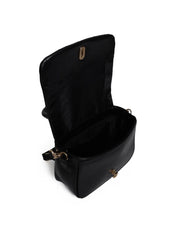 Bolsa Satchel Pequena Couro Alça Dupla - Preta BSI-5978 - PR