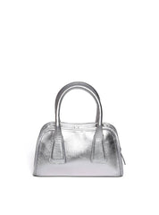 Bolsa Tote Tiracolo Costura Geométrica Prata BSI-5985 - PT