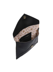 Bolsa Clutch Transversal com Alça de Corrente - Preta BSI-5133 - PR