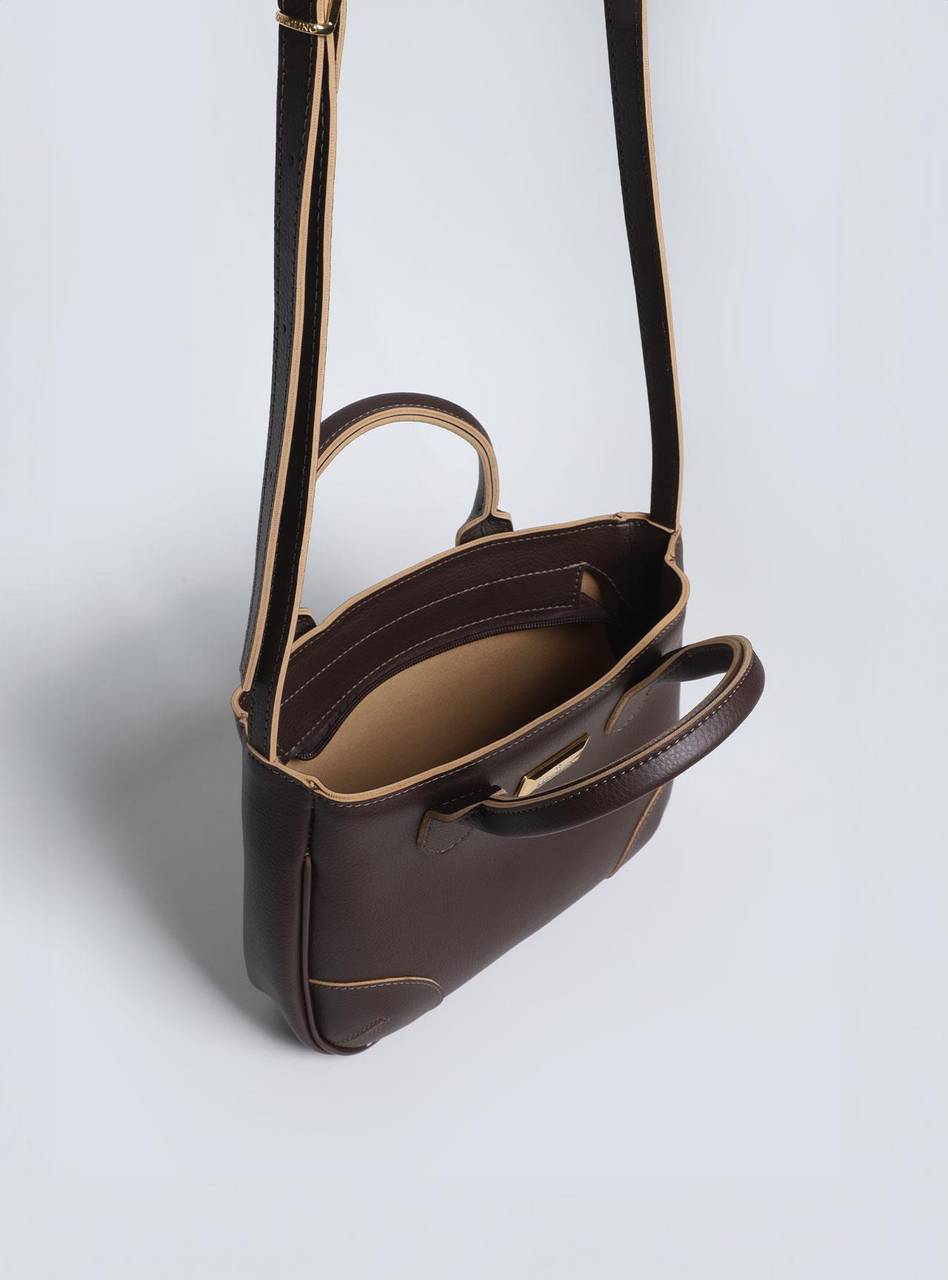 Bolsa Tote de Mão Média Transversal Cacau  BSI-5845 - CA