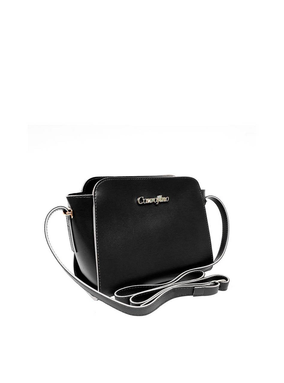 Bolsa Tote Transversal Tiracolo Florzinha Preta BSI-4231 - PR