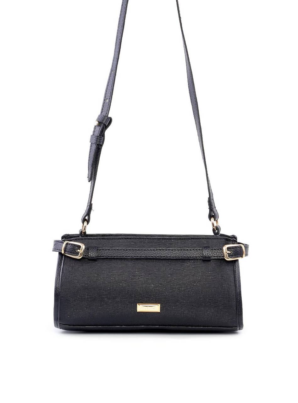 Bolsa Tote Retangular com Fivelas - Preta BSI-6201 - PR