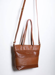 Bolsa Tote Média Couro Transversal Castor BSI-5861 - CS