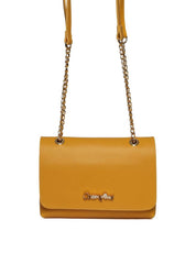 Bolsa Feminina Clutch Pequena Transversal - Mostarda BSI-5462 - MT