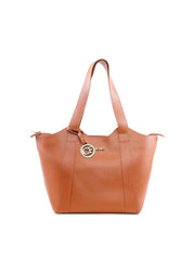 Bolsa Tote Tiracolo Ondulada com Bag Charm - Castor BSI-6109 - CS